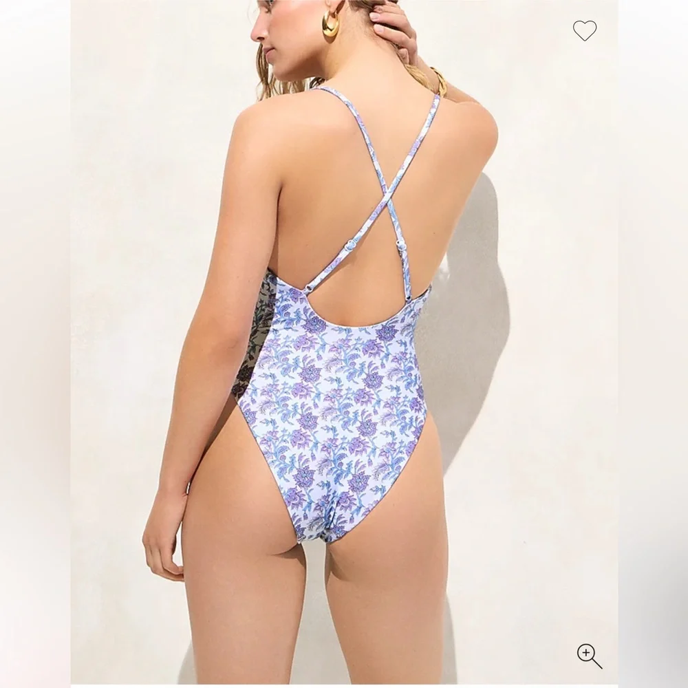 J. Crew Mira Floral One Piece Swimsuit - Picture 2 of 5